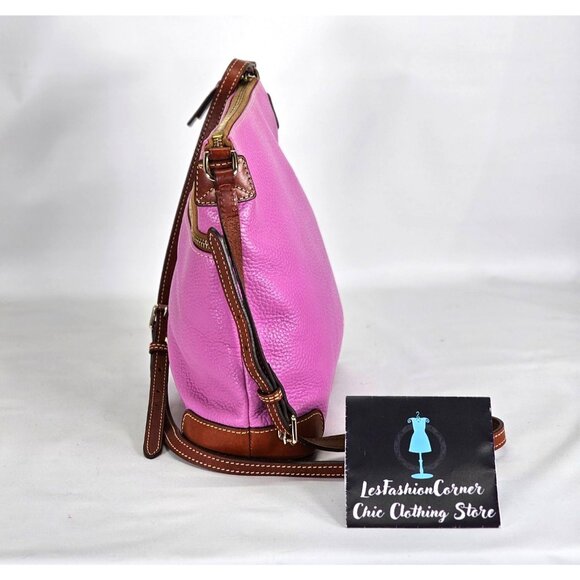 Dooney & Bourke Women's Light  Purple  Pebble Leather Crossbody Bag Medium 245 - Picture 6 of 13